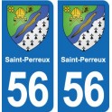 56 Ploërmel blason autocollant plaque stickers ville
