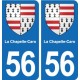 56 Ploërmel blason autocollant plaque stickers ville