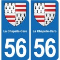 56 Ploërmel blason autocollant plaque stickers ville