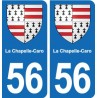 56 Ploërmel blason autocollant plaque stickers ville
