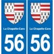 56 Ploërmel blason autocollant plaque stickers ville