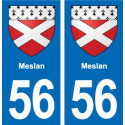 56 Ploërmel blason autocollant plaque stickers ville