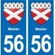 56 Ploërmel blason autocollant plaque stickers ville