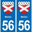 56 Ploërmel blason autocollant plaque stickers ville