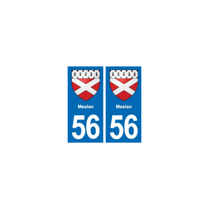 56 Ploërmel blason autocollant plaque stickers ville