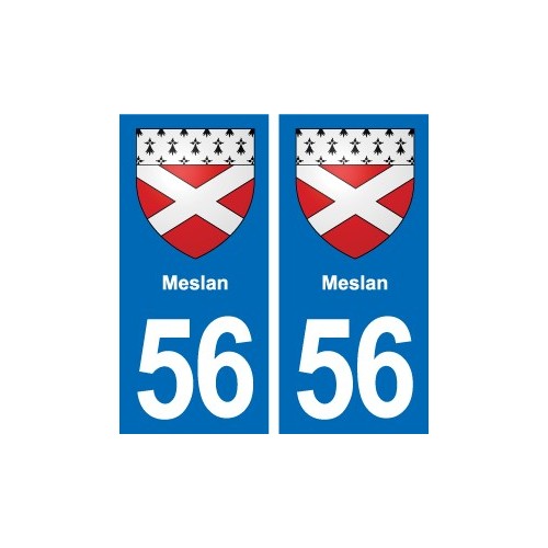 56 Ploërmel blason autocollant plaque stickers ville
