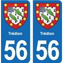 56 Ploërmel blason autocollant plaque stickers ville