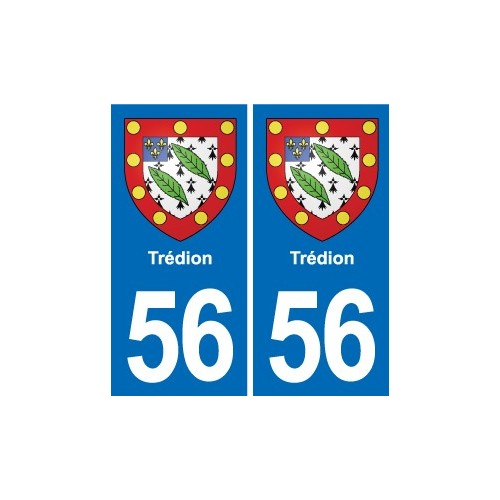 56 Ploërmel blason autocollant plaque stickers ville