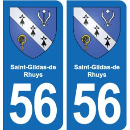 56 Ploërmel blason autocollant plaque stickers ville