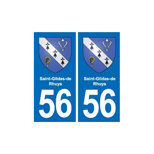 56 Ploërmel blason autocollant plaque stickers ville