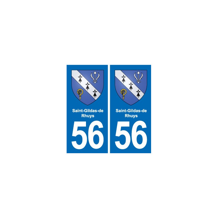 56 Ploërmel blason autocollant plaque stickers ville