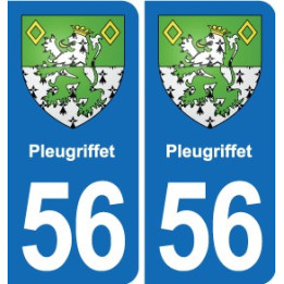 56 Ploërmel blason autocollant plaque stickers ville