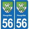 56 Ploërmel blason autocollant plaque stickers ville