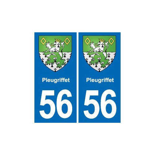 56 Ploërmel blason autocollant plaque stickers ville