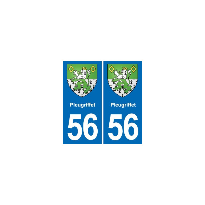 56 Ploërmel blason autocollant plaque stickers ville