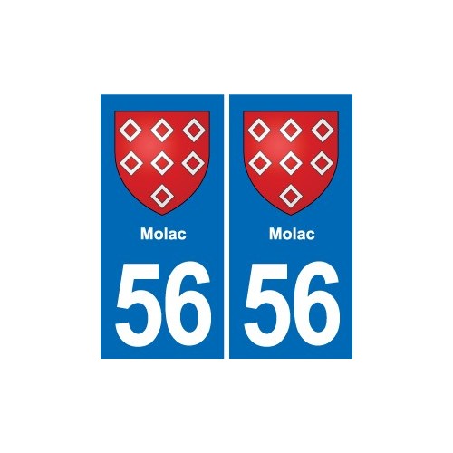 56 Ploërmel blason autocollant plaque stickers ville