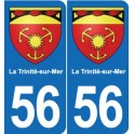 56 Ploërmel blason autocollant plaque stickers ville