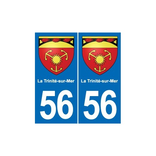 56 Ploërmel blason autocollant plaque stickers ville