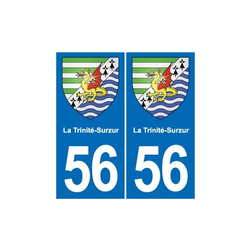 56 Ploërmel blason autocollant plaque stickers ville