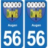 56 Ploërmel blason autocollant plaque stickers ville