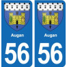 56 Ploërmel blason autocollant plaque stickers ville