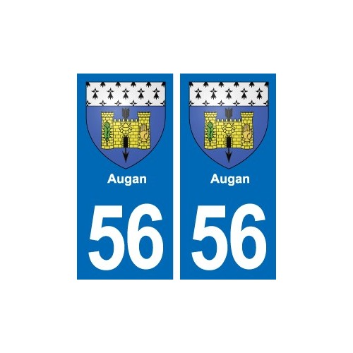 56 Ploërmel blason autocollant plaque stickers ville