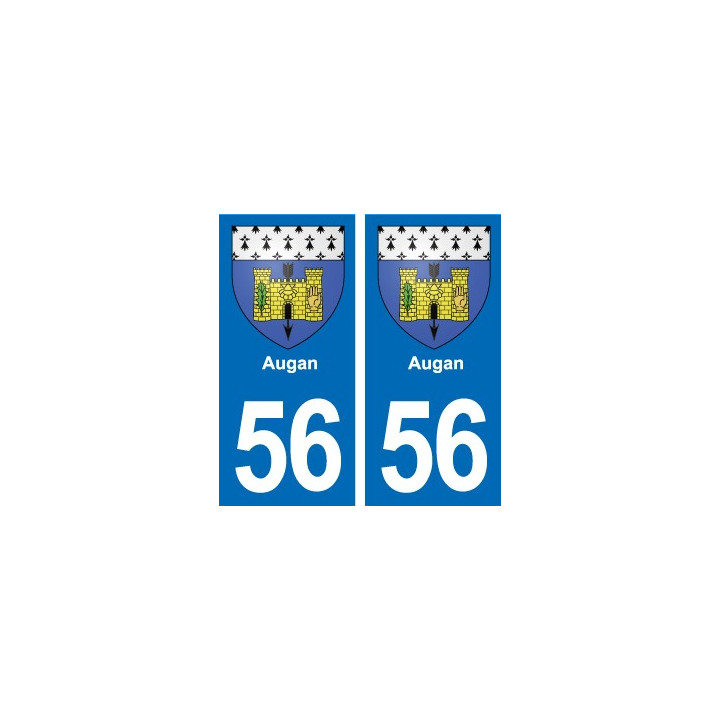 56 Ploërmel blason autocollant plaque stickers ville