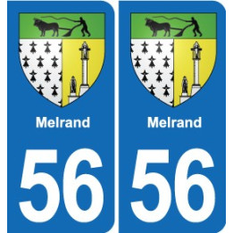56 Ploërmel blason autocollant plaque stickers ville