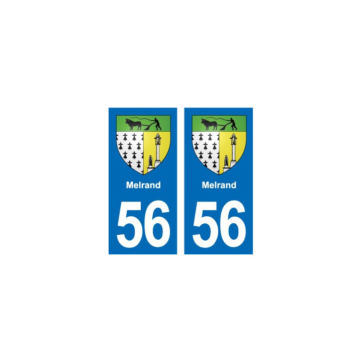 56 Ploërmel blason autocollant plaque stickers ville