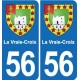 56 Ploërmel blason autocollant plaque stickers ville