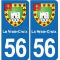 56 Ploërmel blason autocollant plaque stickers ville
