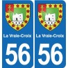 56 Ploërmel blason autocollant plaque stickers ville