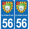 56 Ploërmel blason autocollant plaque stickers ville