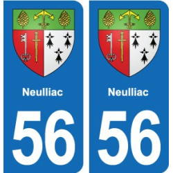56 Ploërmel blason autocollant plaque stickers ville