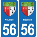56 Ploërmel blason autocollant plaque stickers ville