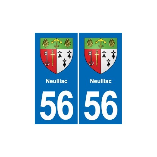 56 Ploërmel blason autocollant plaque stickers ville