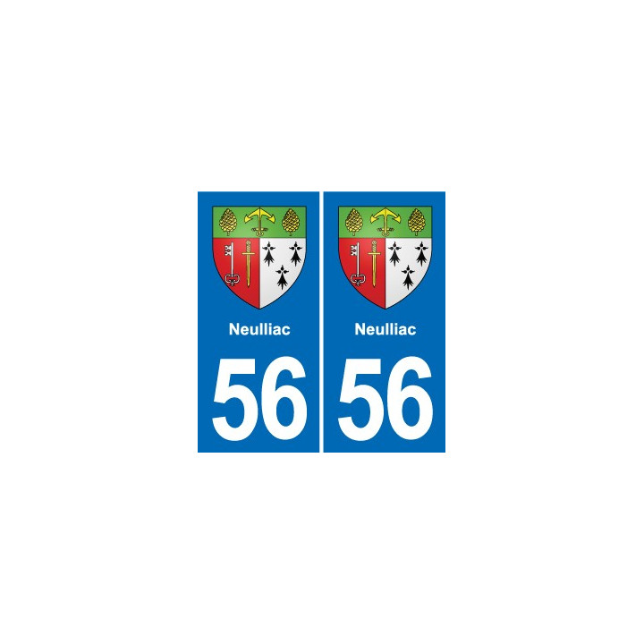 56 Ploërmel blason autocollant plaque stickers ville
