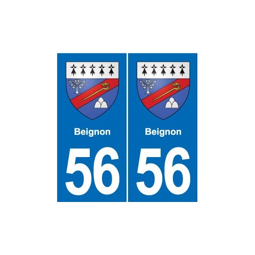 56 Ploërmel blason autocollant plaque stickers ville