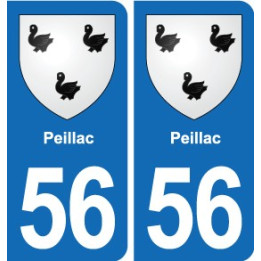 56 Ploërmel blason autocollant plaque stickers ville