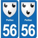 56 Ploërmel blason autocollant plaque stickers ville