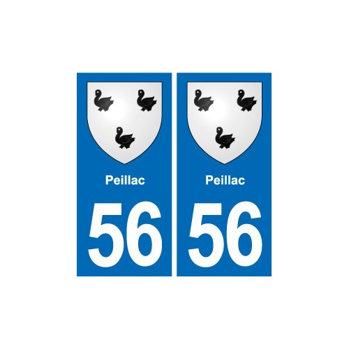 56 Ploërmel blason autocollant plaque stickers ville