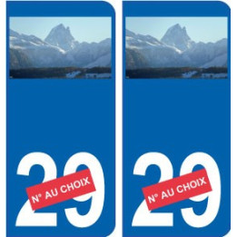 64 Bearn autocollant plaque