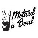 Biker an bord aufkleber sticker kleber logo 3-4