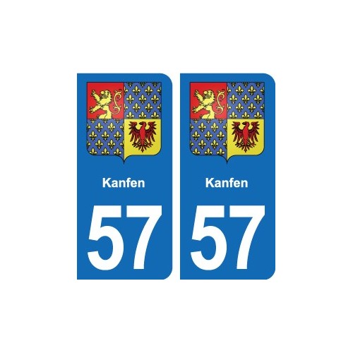 57 Marly blason autocollant plaque stickers ville