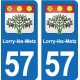 57 Marly blason autocollant plaque stickers ville