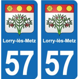 57 Marly blason autocollant plaque stickers ville