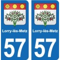 57 Marly blason autocollant plaque stickers ville