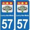 57 Marly blason autocollant plaque stickers ville
