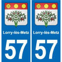 57 Marly blason autocollant plaque stickers ville