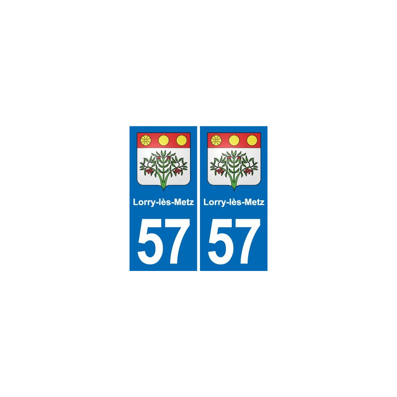 57 Marly blason autocollant plaque stickers ville